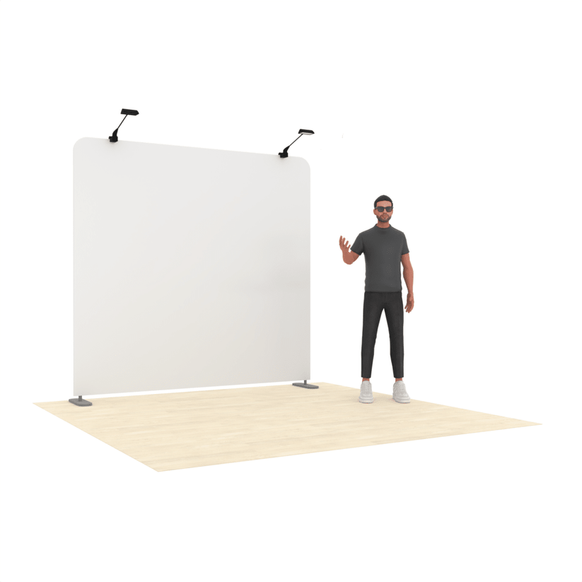 Clip-on LED Lights for Booth Backdrop - ExpoPrint