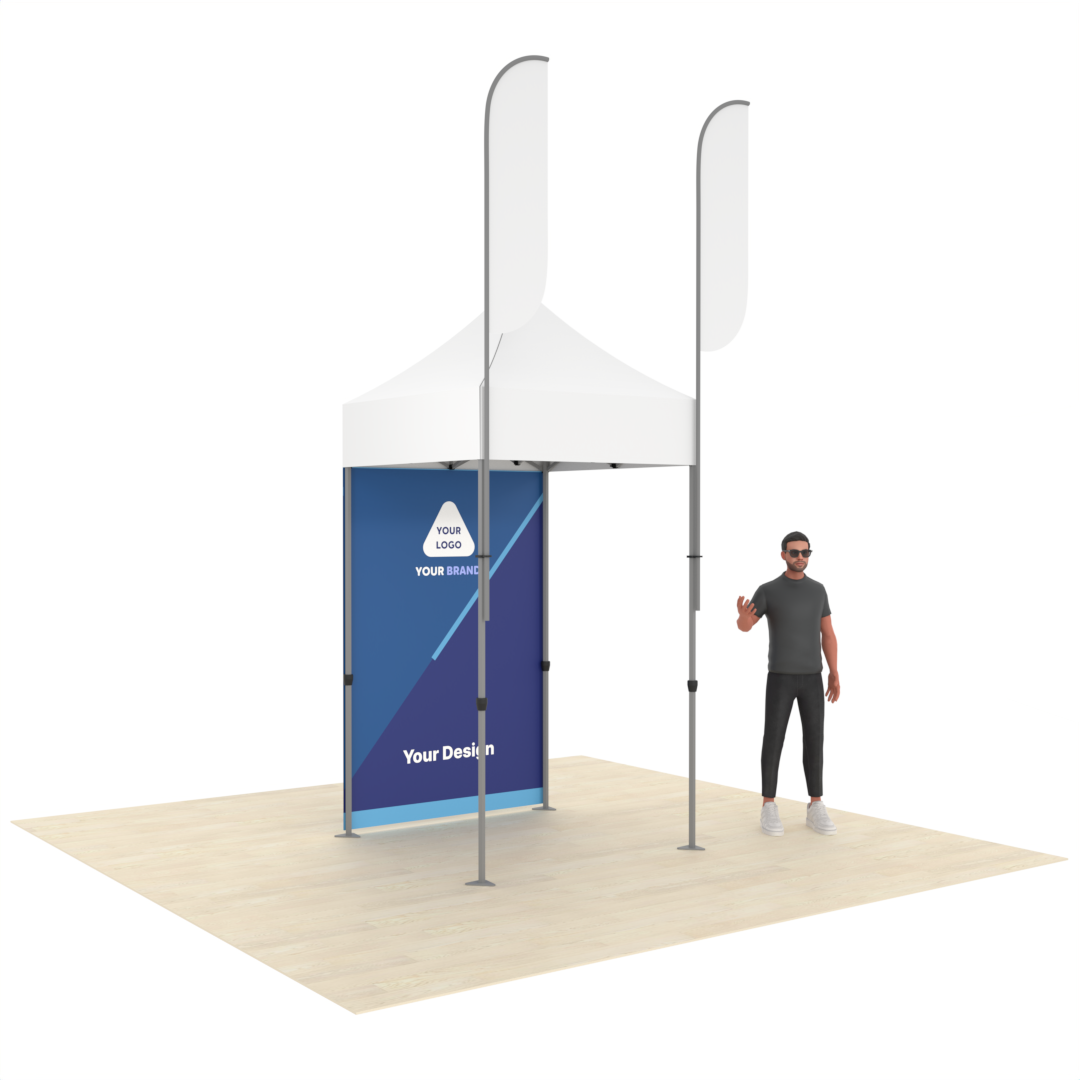 Printed Back Wall for 5ft Canopy Tent