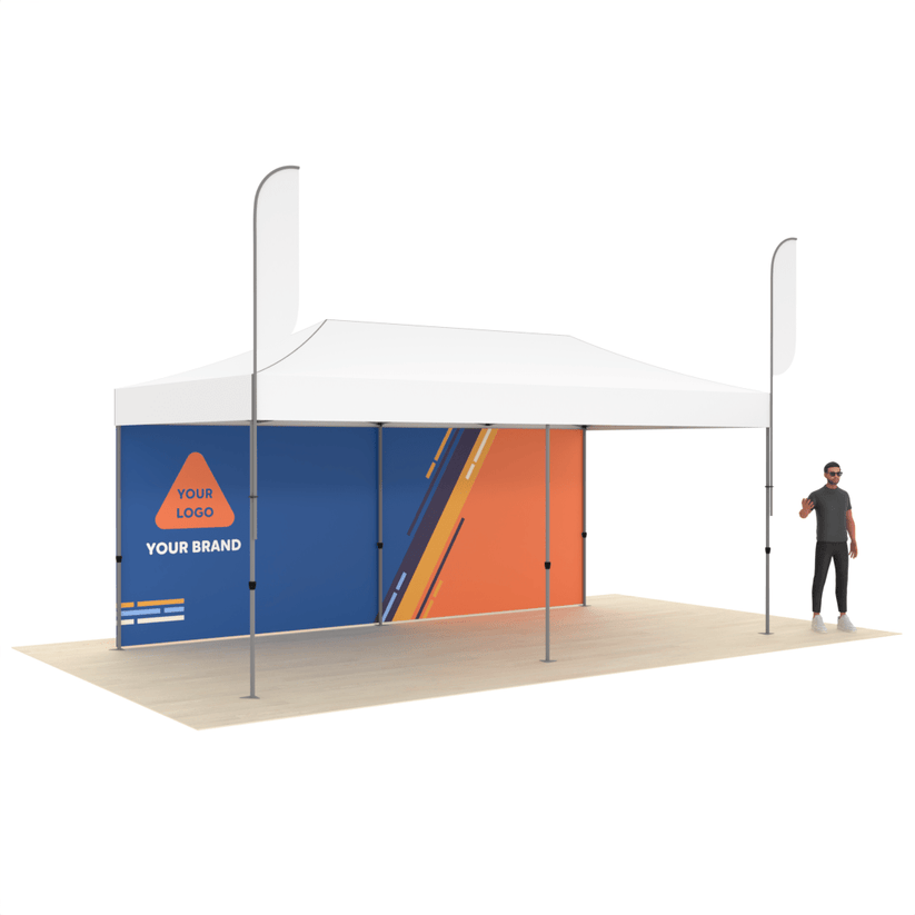 Printed Back Wall for 20ft Canopy Tent - ExpoPrint