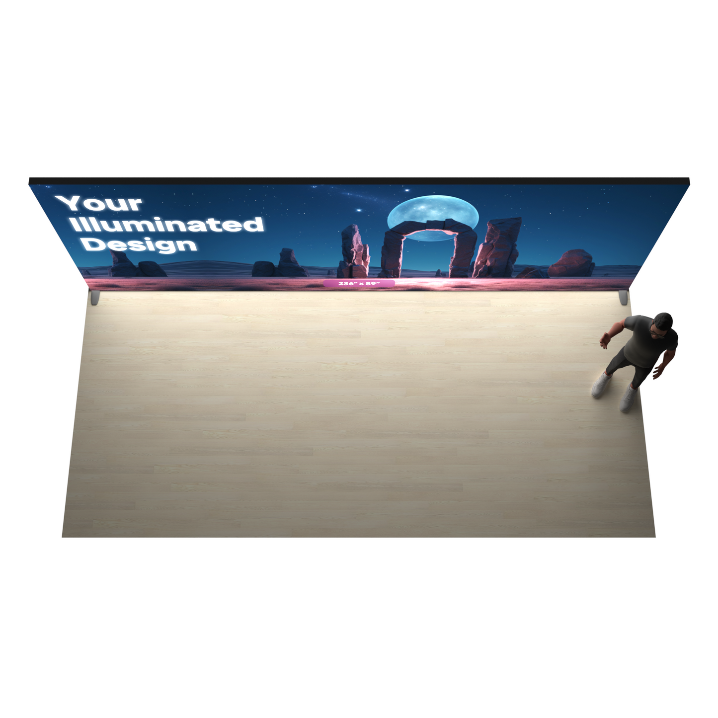 20ft Backlit SEG Lightbox Display