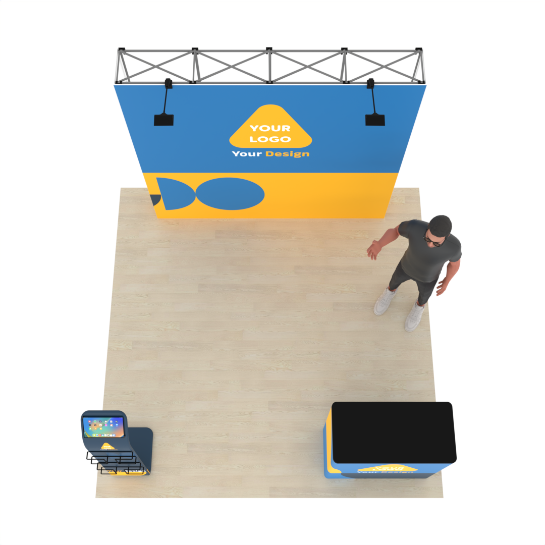 8ft Straight QuickPop™ Booth