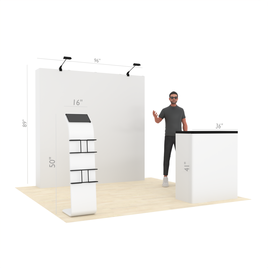 8ft Straight QuickPop™ Booth