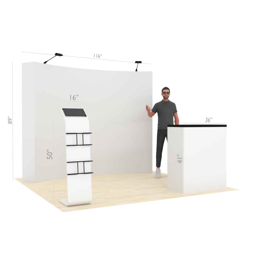 10ft QuickPop™ Curved Booth