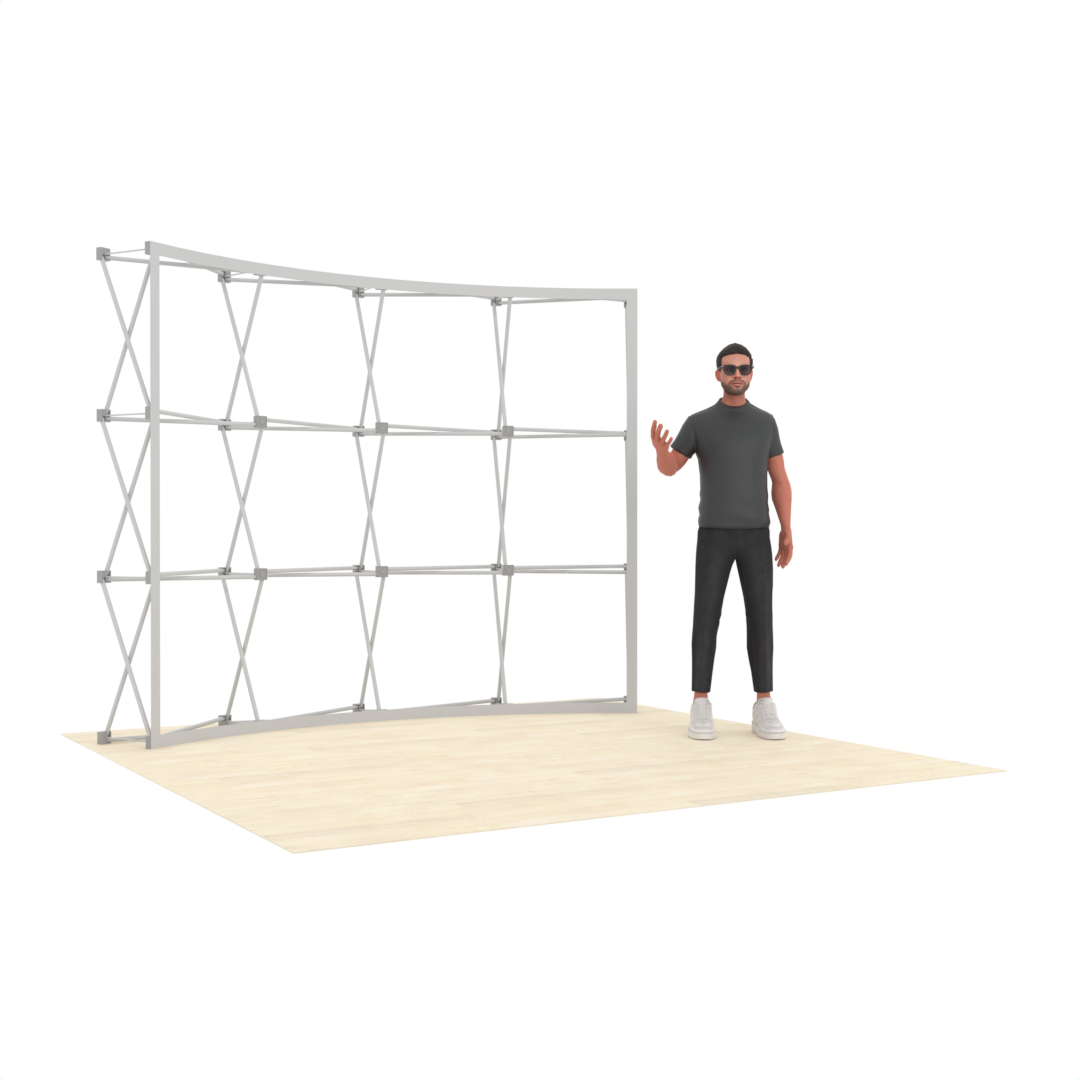 10ft QuickPop™ Curved Booth