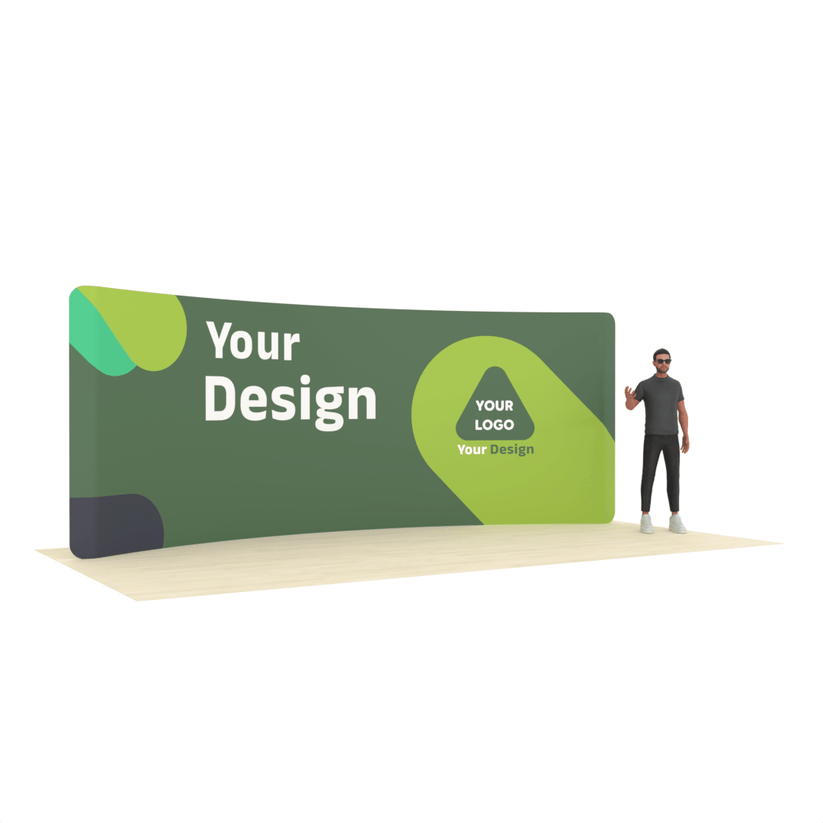 20ft Curved TensionMax™ Backdrop Display - ExpoPrint