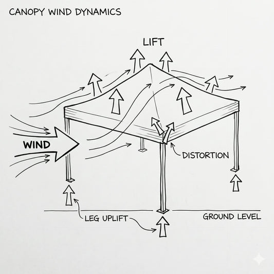 The Complete Windproof Guide: How to Anchor a Canopy Tent So It Actually Stays Put - ExpoPrint