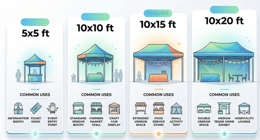 Canopy Tent Size Guide: Find the Right Fit for Your Next Event - ExpoPrint