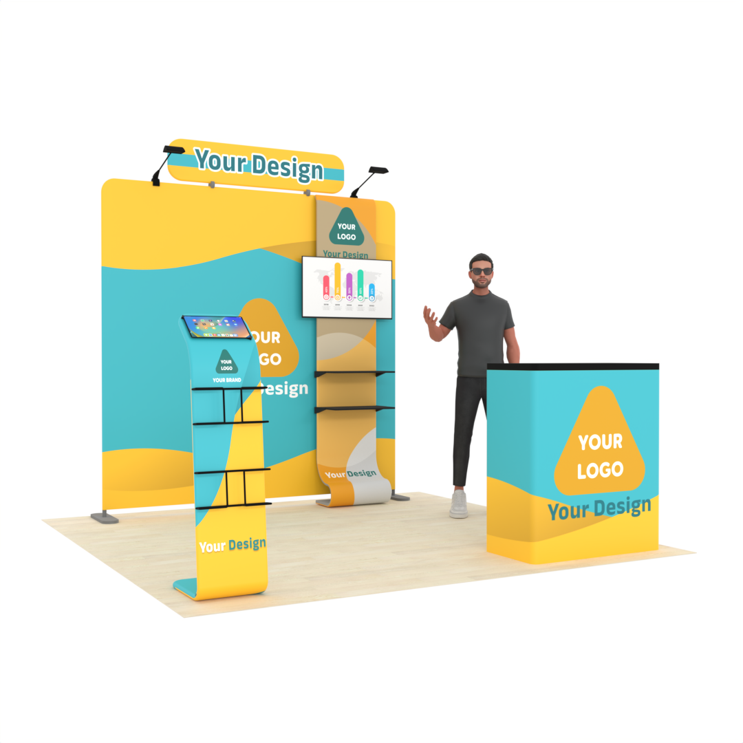 8ft Straight TensionMax™ Booth