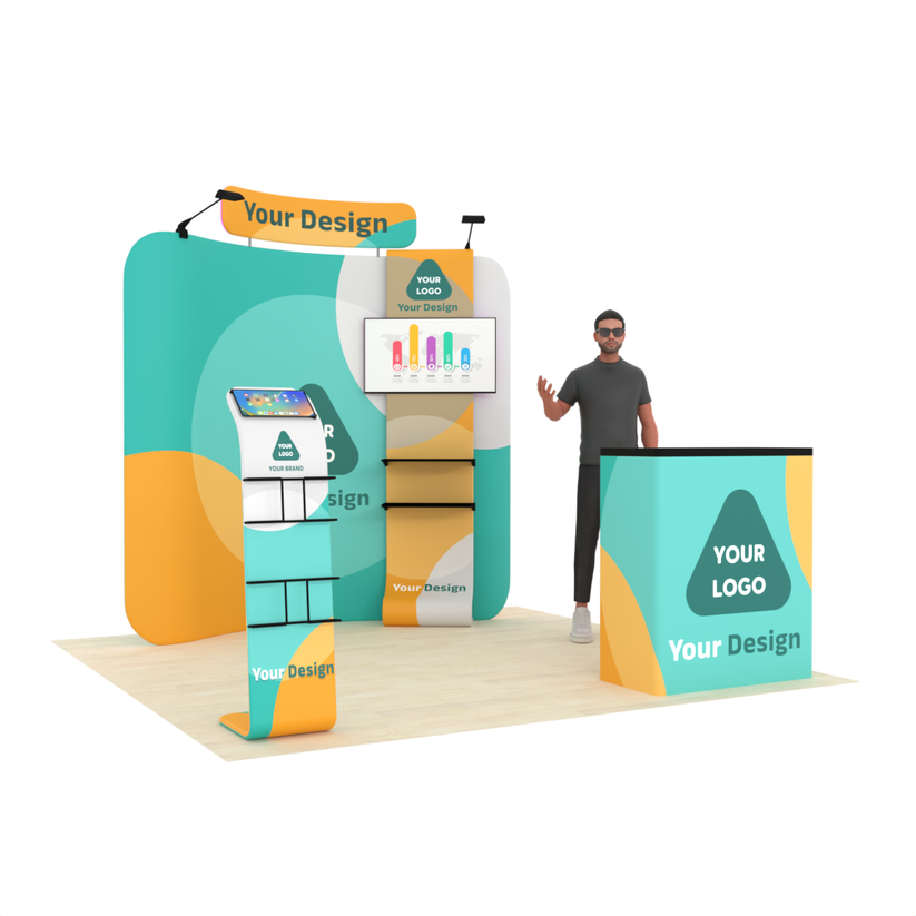 8ft Curved TensionMax™ Booth