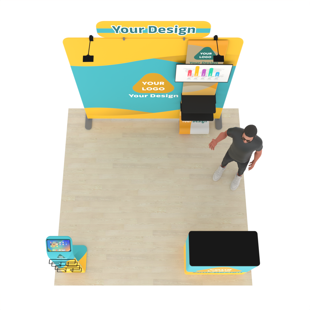 8ft Straight TensionMax™ Booth