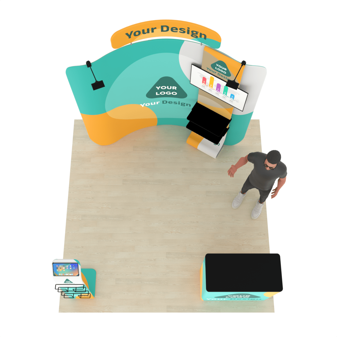 8ft Curved TensionMax™ Booth - ExpoPrint