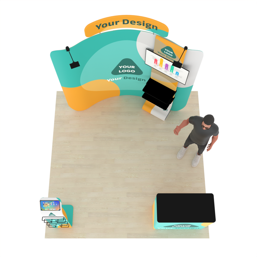 8ft Curved TensionMax™ Booth