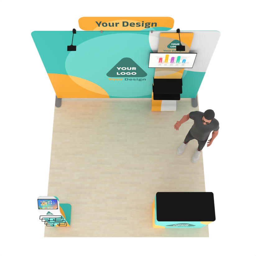10ft Straight TensionMax™ Booth
