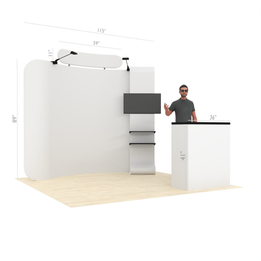 10ft Curved TensionMax™ Booth