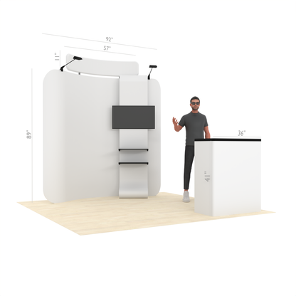 8ft Curved TensionMax™ Booth