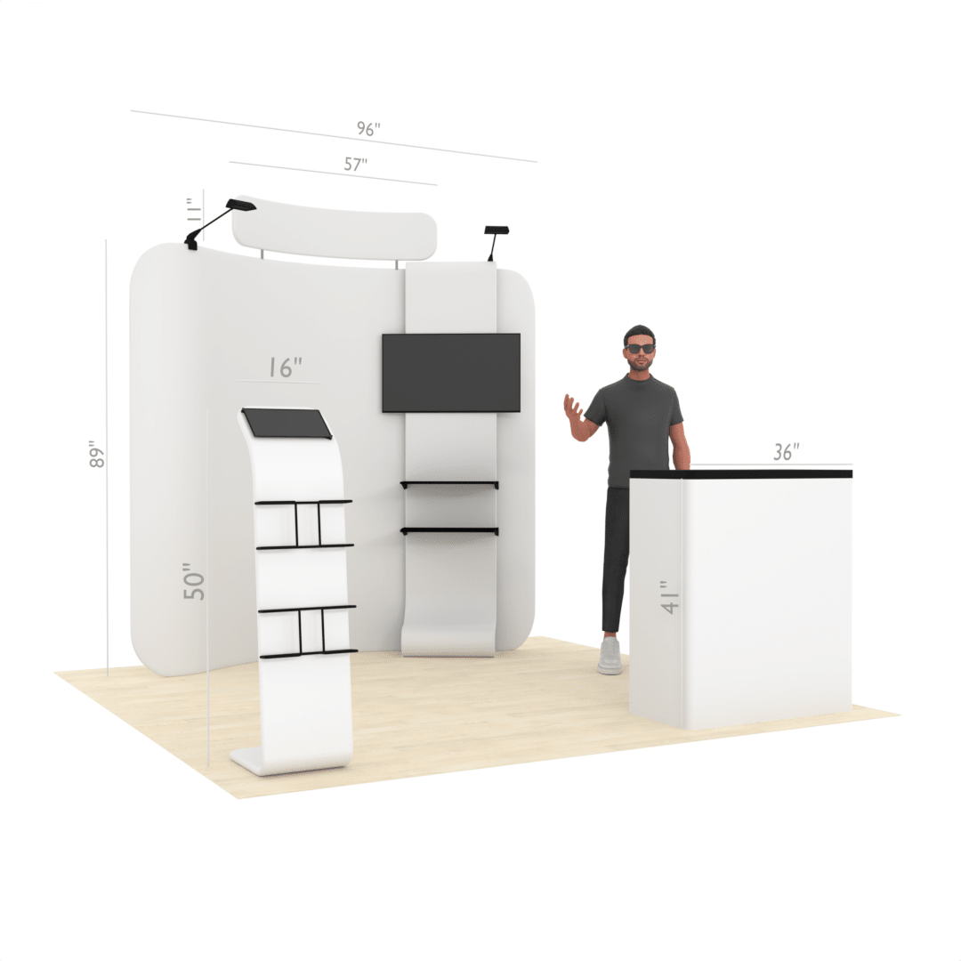8ft Curved TensionMax™ Booth - ExpoPrint
