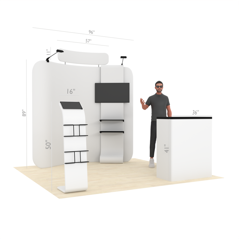 8ft Curved TensionMax™ Booth