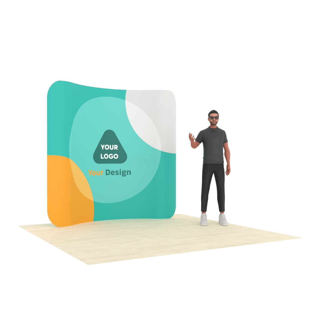 8ft Curved TensionMax™ Backdrop Display - ExpoPrint