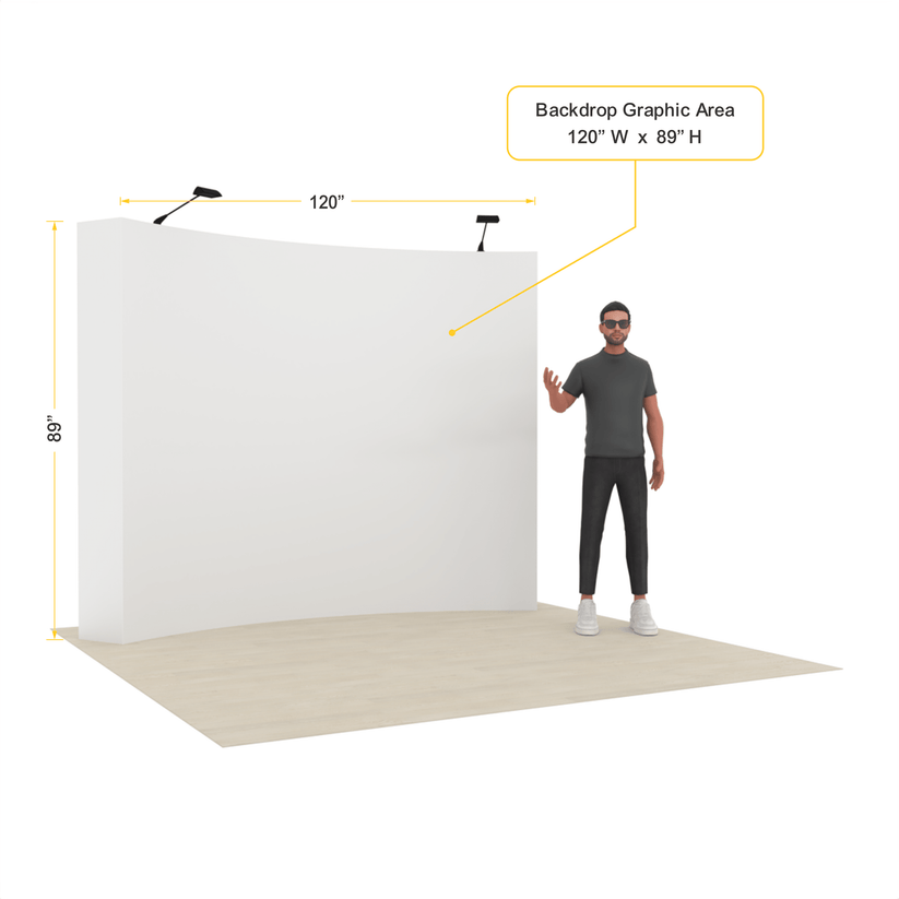 10ft QuickPop Curved - ExpoPrint