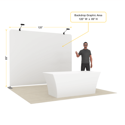 10ft TensionMax Straight + Table Covers - ExpoPrint
