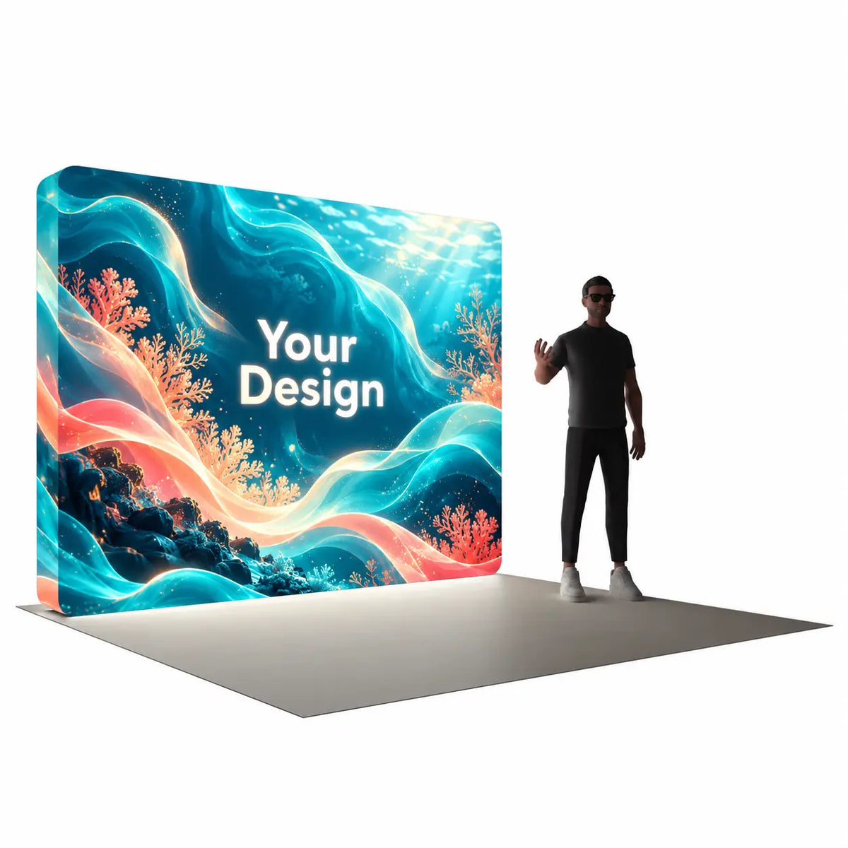 10ft backlit trade show booth