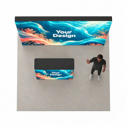 10x10 backlit trade show booth