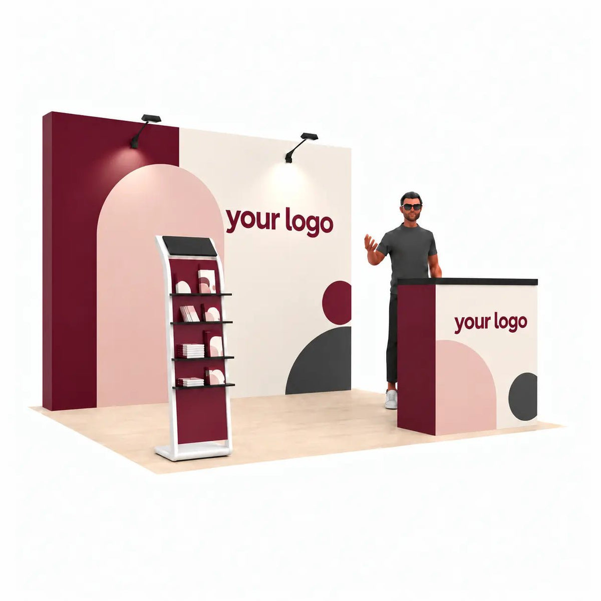 Custom Design 10x10 Inline Booth - ExpoPrint