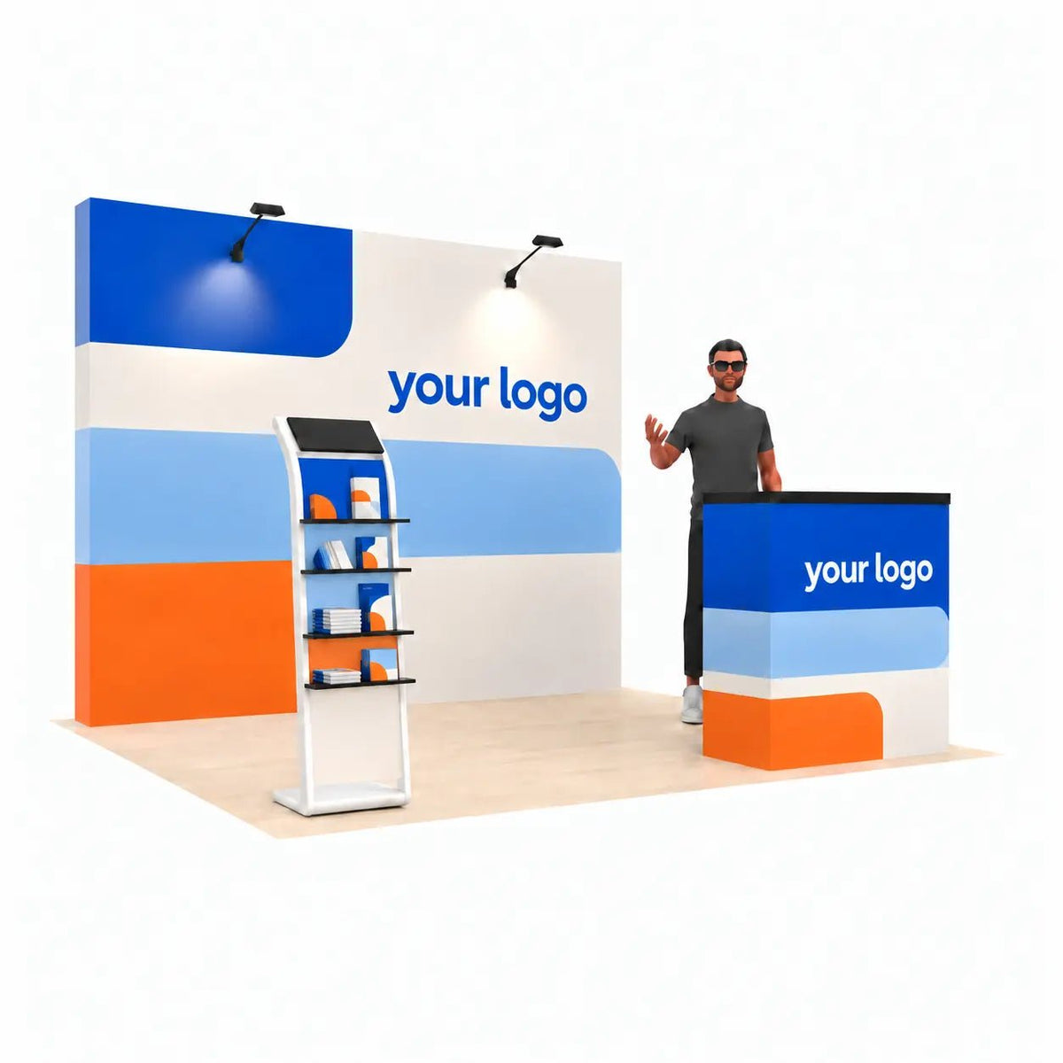 Custom Design 10x10 Inline Booth - ExpoPrint