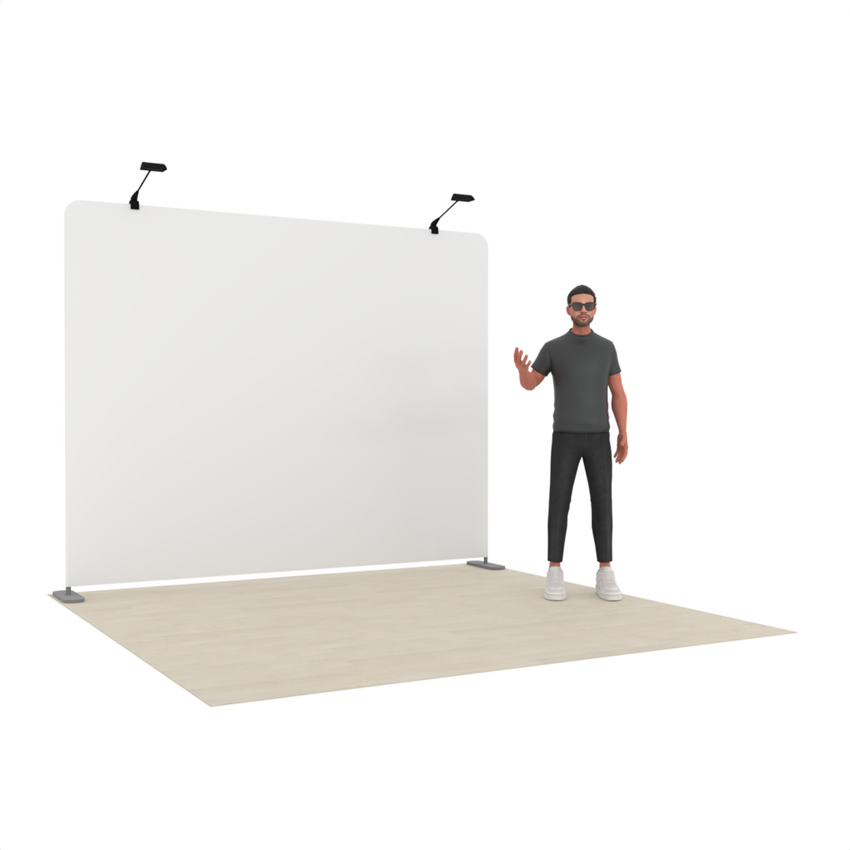 10ft Straight Tension Fabric Trade Show Display – TensionMax™