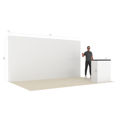 15ft Straight QuickPop™ Booth