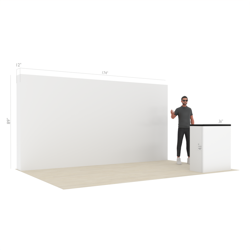 15ft Straight QuickPop™ Booth