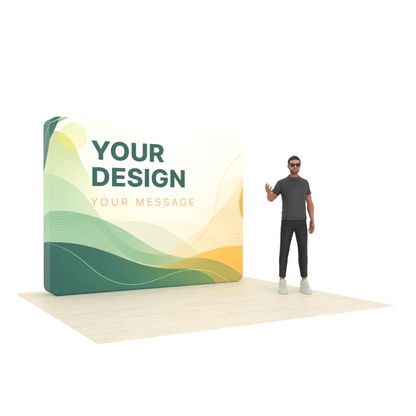 10ft LumiCube™ LED Backlit Fabric Trade Show Booth Display - ExpoPrint