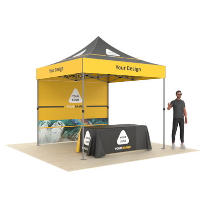 10'x10' Popup Canopy Tent Package with Custom Printing of Your Design & Logo