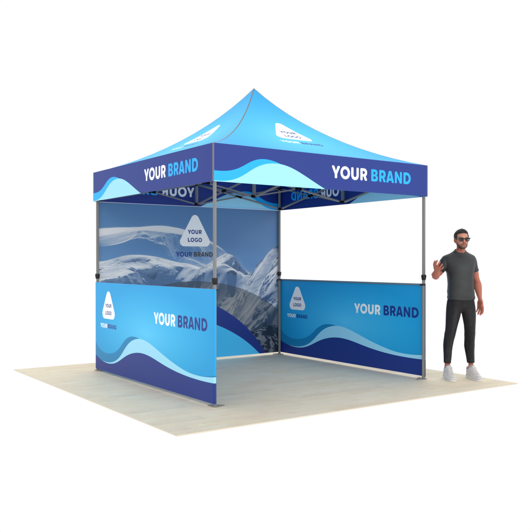 10'x10' Popup Canopy Tent Package with Custom Printing of Your Design & Logo