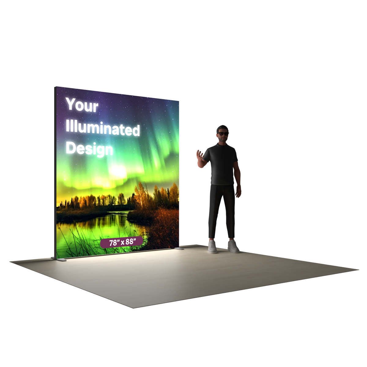 6ft Backlit SEG Lightbox Display - ExpoPrint