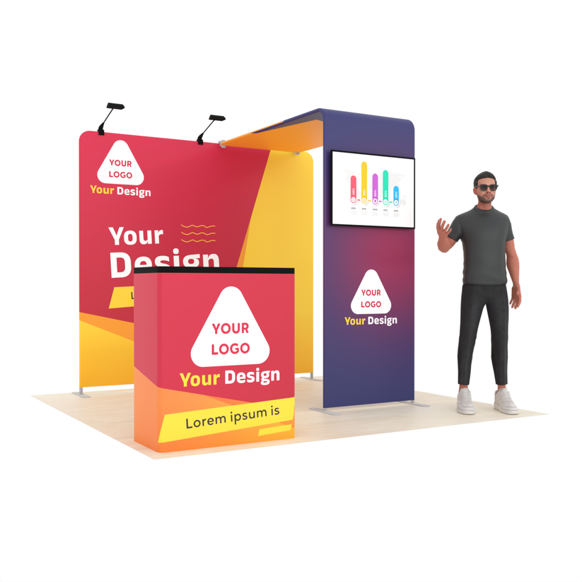 8ft TensionMax™ Bridge Booth