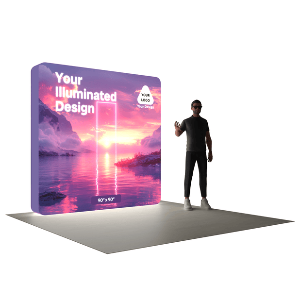 8ft LumiCube™ LED Backlit Booth - ExpoPrint