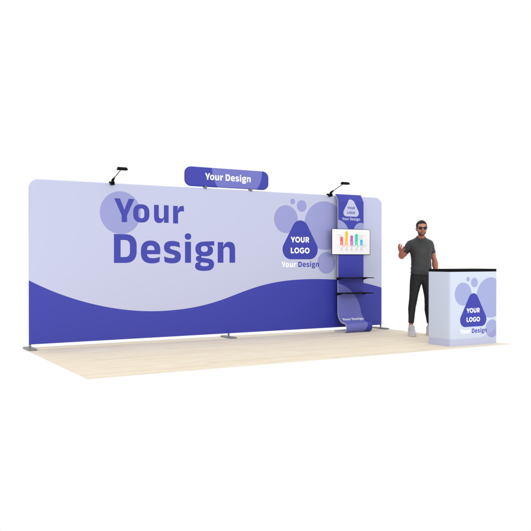 20ft Straight TensionMax™ Booth – ExpoPrint