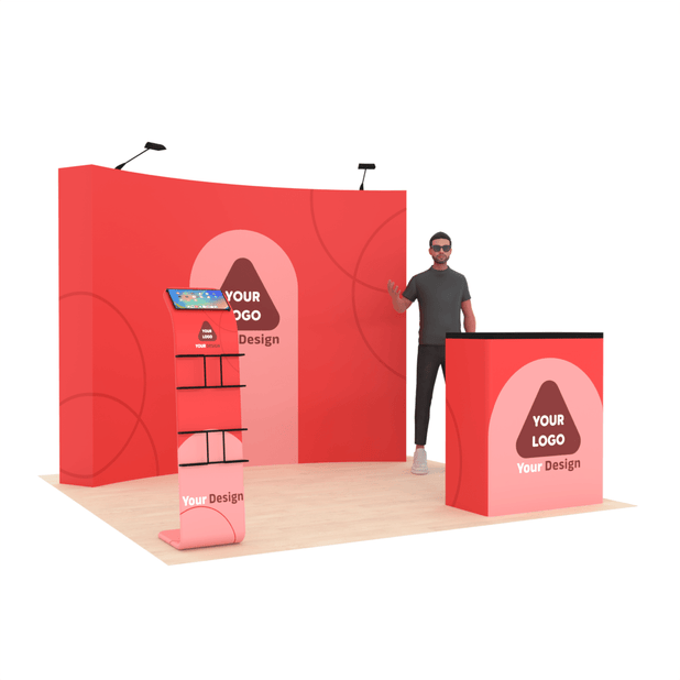 10ft QuickPop™ Curved Booth - ExpoPrint