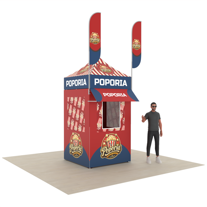5' x 5' Custom Printed Canopy Food Tent