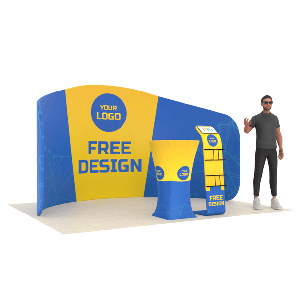 10ft Enclosure Trade Show Booth 9 - ExpoPrint
