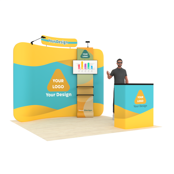 10ft Curved TensionMax™ Booth – ExpoPrint