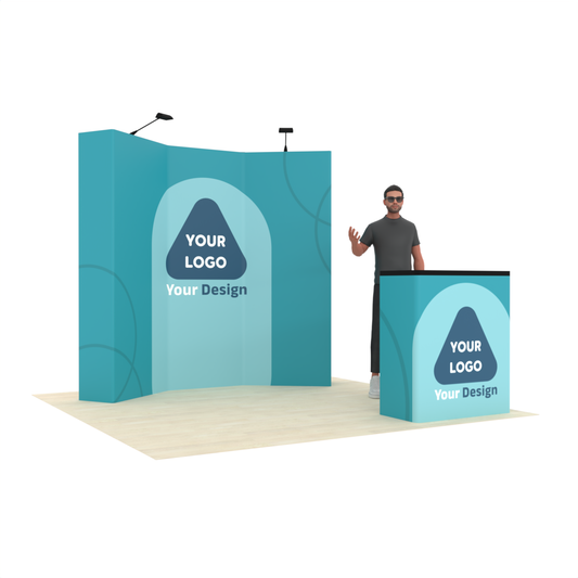 8ft QuickPop™ Curved Booth