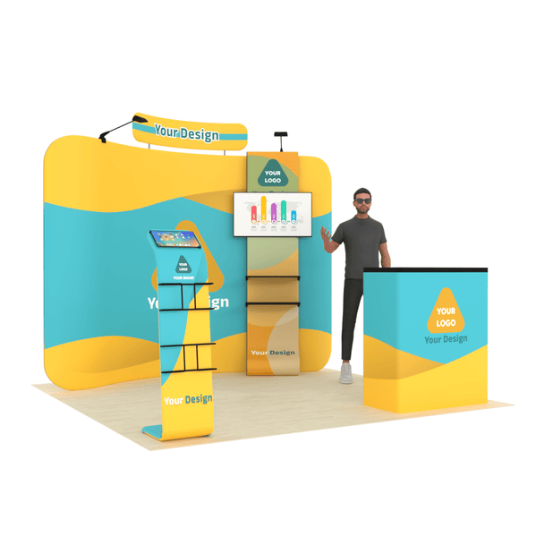 10ft Curved TensionMax™ Booth - ExpoPrint
