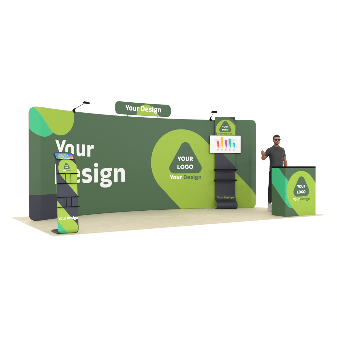 20ft Curved TensionMax™ Booth - ExpoPrint