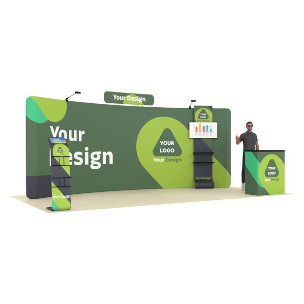 20ft Curved TensionMax™ Booth - ExpoPrint