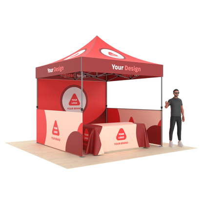 10'x10' Popup Canopy Tent Package with Custom Printing of Your Design & Logo