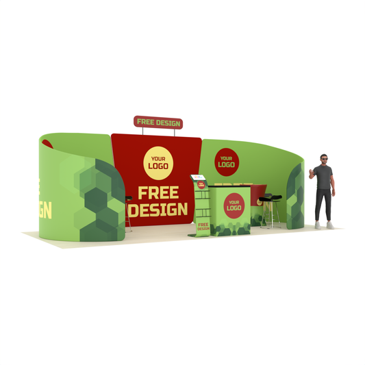 20ft Enclosed Trade Show Booth (#9)