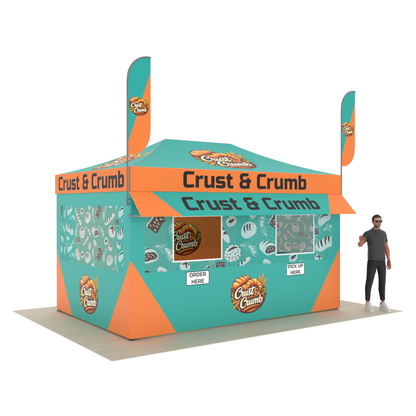 15' x 10' Custom Printed Canopy Food Tent