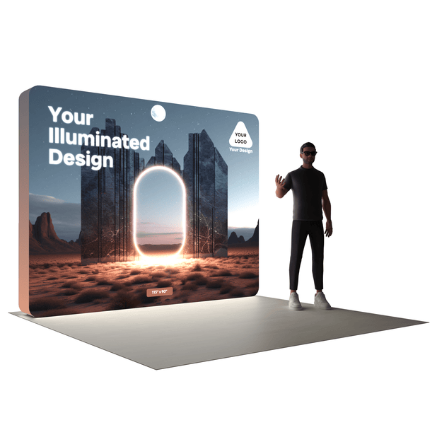 10ft LumiCube™ LED Backlit Booth - ExpoPrint